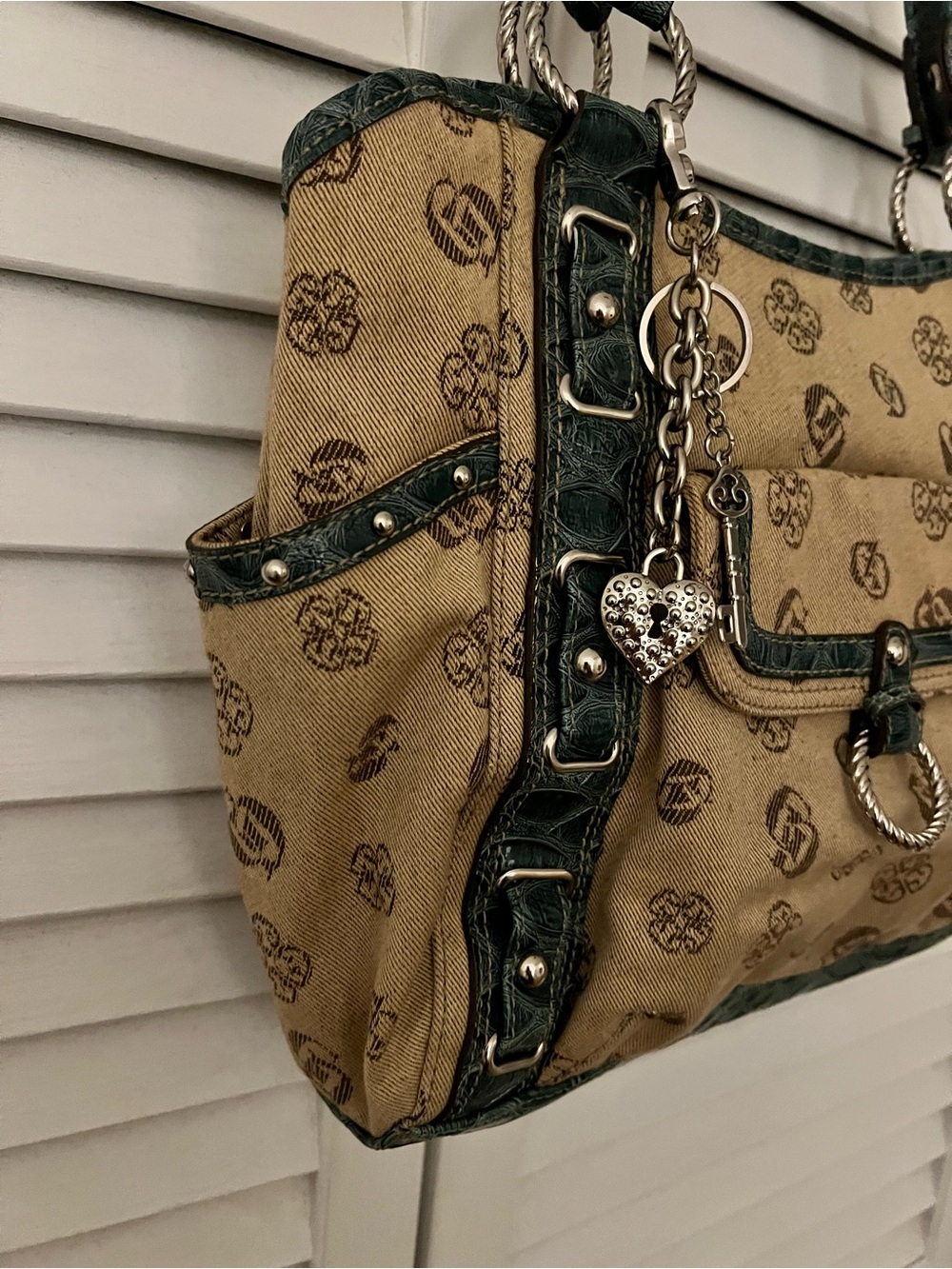 Vintage Y2K Genna De Rossi monogram shoulder bag CLEAN - Picture 3 of 10